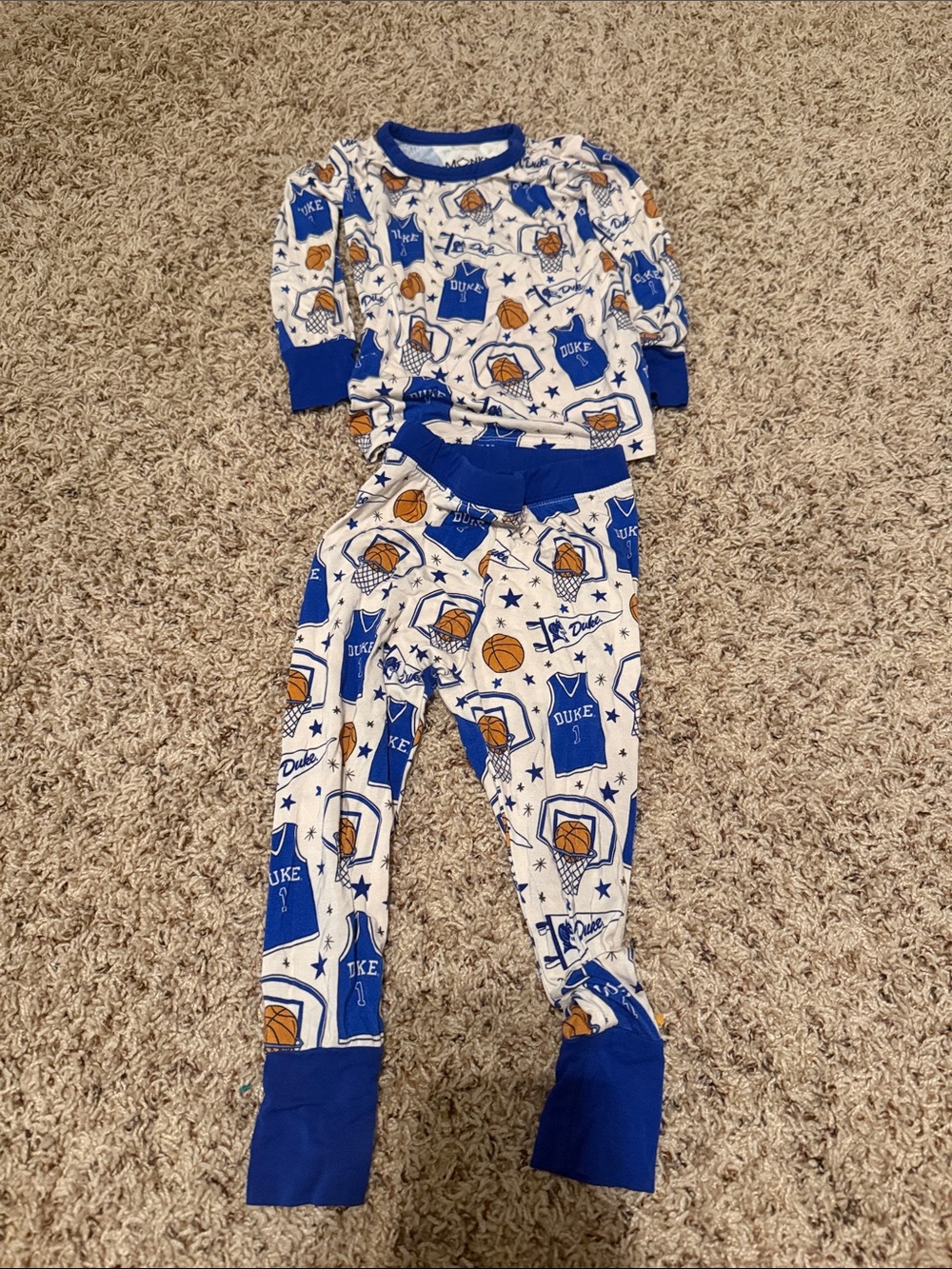 Duke Bamboo 2 PC Set Pajamas - 2T